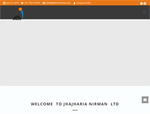 Tablet Screenshot of jhajharianirman.com